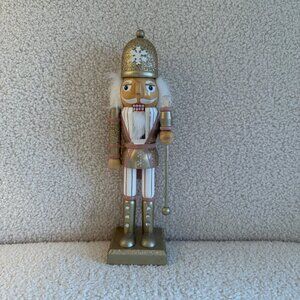 10.5" Gold & Pink Nutcracker